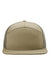 Richardson Hats 168 Mens 7 Panel Snapback Trucker Hat Pale Khaki/Loden Green Flat Front