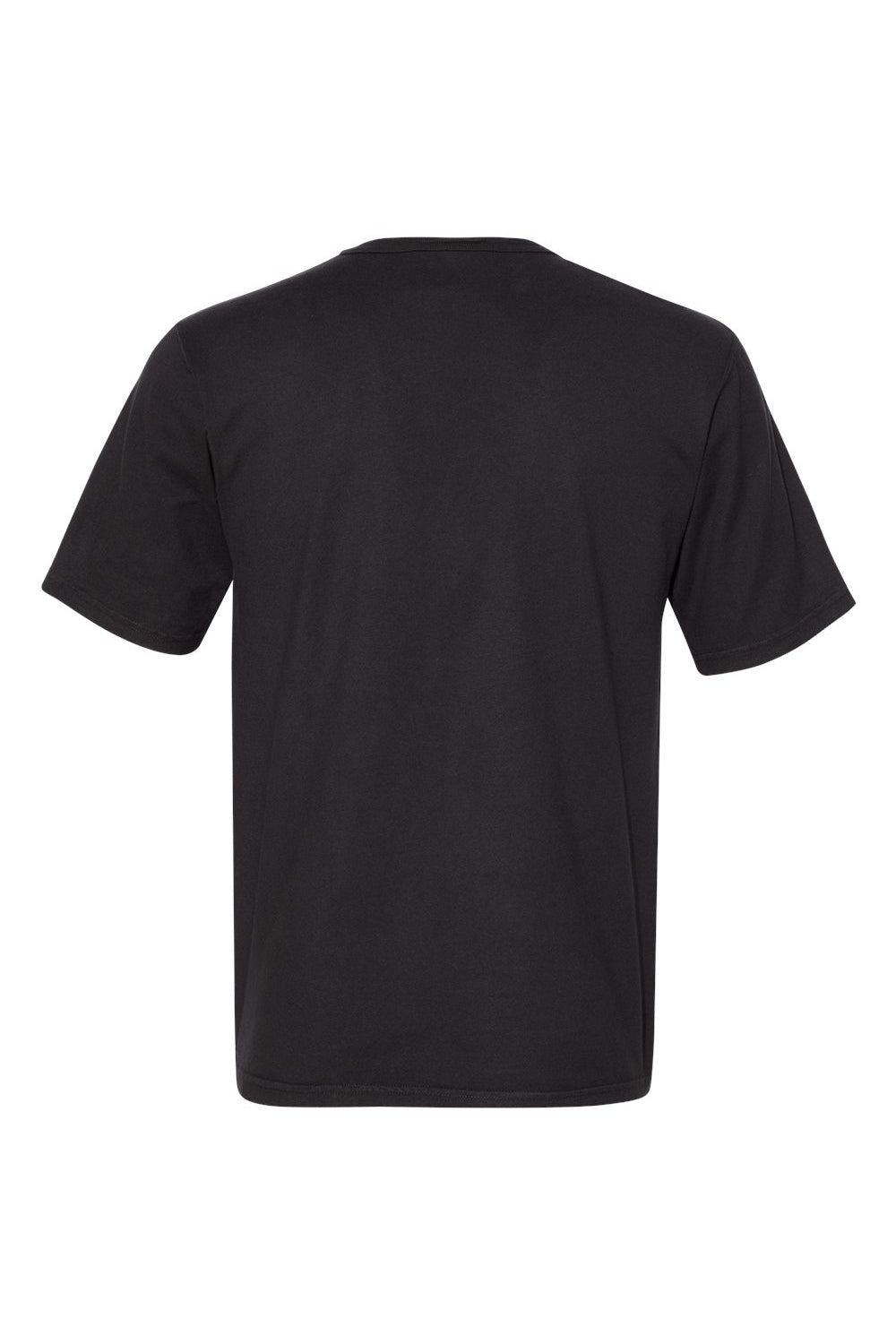Champion CD100 Mens Garment Dyed Short Sleeve Crewneck T-Shirt Black Flat Back