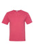 Champion CD100 Mens Garment Dyed Short Sleeve Crewneck T-Shirt Crimson Red Flat Front