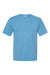 Champion CD100 Mens Garment Dyed Short Sleeve Crewneck T-Shirt Delicate Blue Flat Front