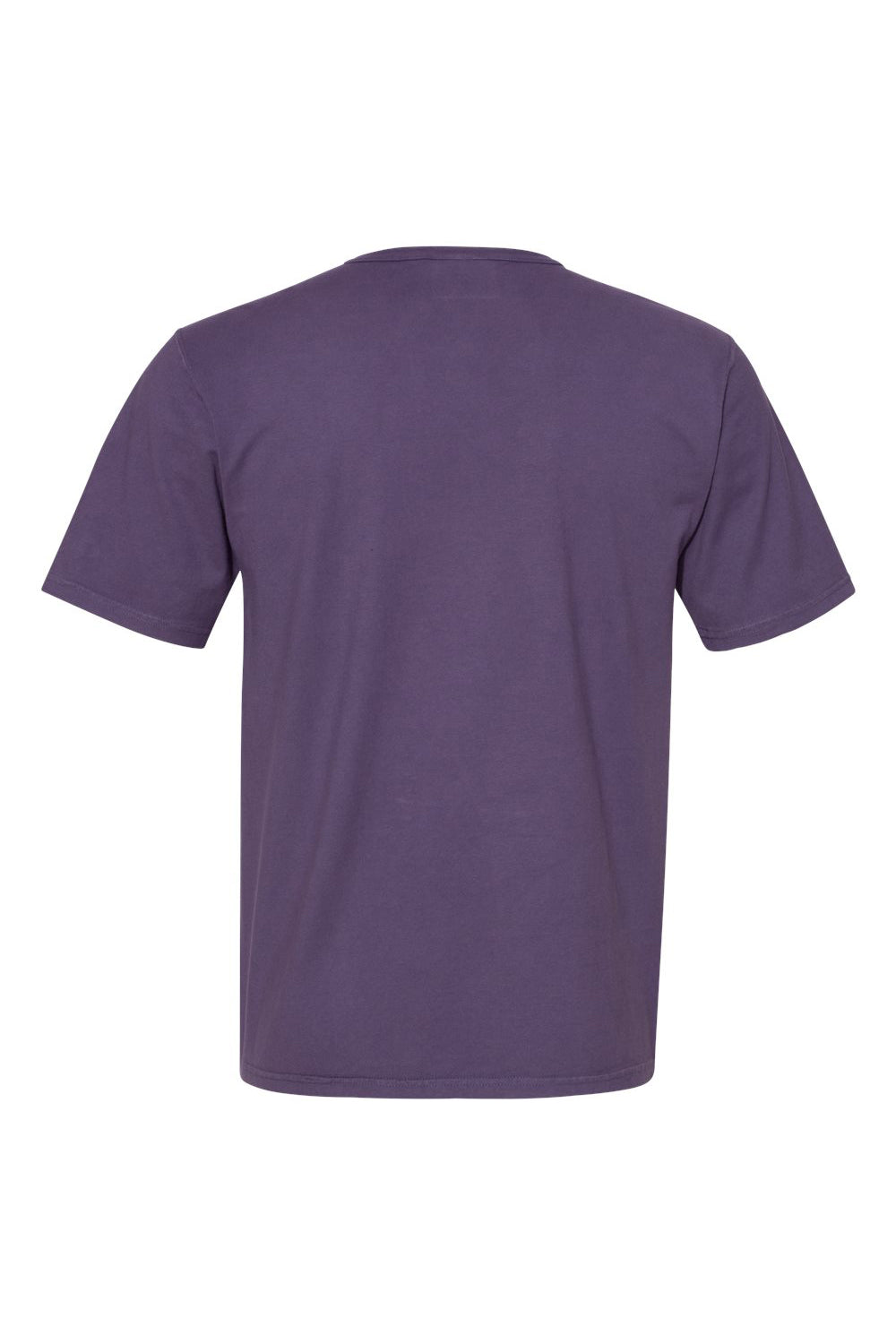 Champion CD100 Mens Garment Dyed Short Sleeve Crewneck T-Shirt Grape Soda Purple Flat Back