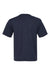 Champion CD100 Mens Garment Dyed Short Sleeve Crewneck T-Shirt Navy Blue Flat Back