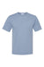 Champion CD100 Mens Garment Dyed Short Sleeve Crewneck T-Shirt Saltwater Blue Flat Front