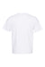 Champion CD100 Mens Garment Dyed Short Sleeve Crewneck T-Shirt White Flat Back