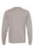 Champion CD200 Mens Garment Dyed Long Sleeve Crewneck T-Shirt Concrete Grey Flat Back