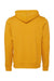 Bella + Canvas BC3719/3719 Mens Sponge Fleece Hooded Sweatshirt Hoodie Heather Mustard Yellow Flat Back