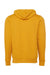 Bella + Canvas BC3739/3739 Mens Fleece Full Zip Hooded Sweatshirt Hoodie Heather Mustard Yellow Flat Back