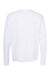 Bella + Canvas BC3945/3945 Mens Fleece Crewneck Sweatshirt DTG White Flat Back