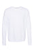 Bella + Canvas BC3945/3945 Mens Fleece Crewneck Sweatshirt DTG White Flat Front