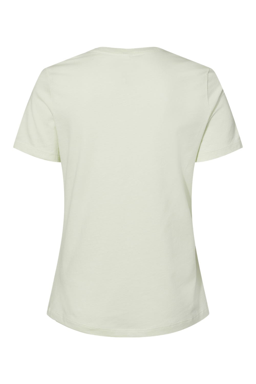 Bella + Canvas BC6400/B6400/6400 Womens Relaxed Jersey Short Sleeve Crewneck T-Shirt Citron Flat Back