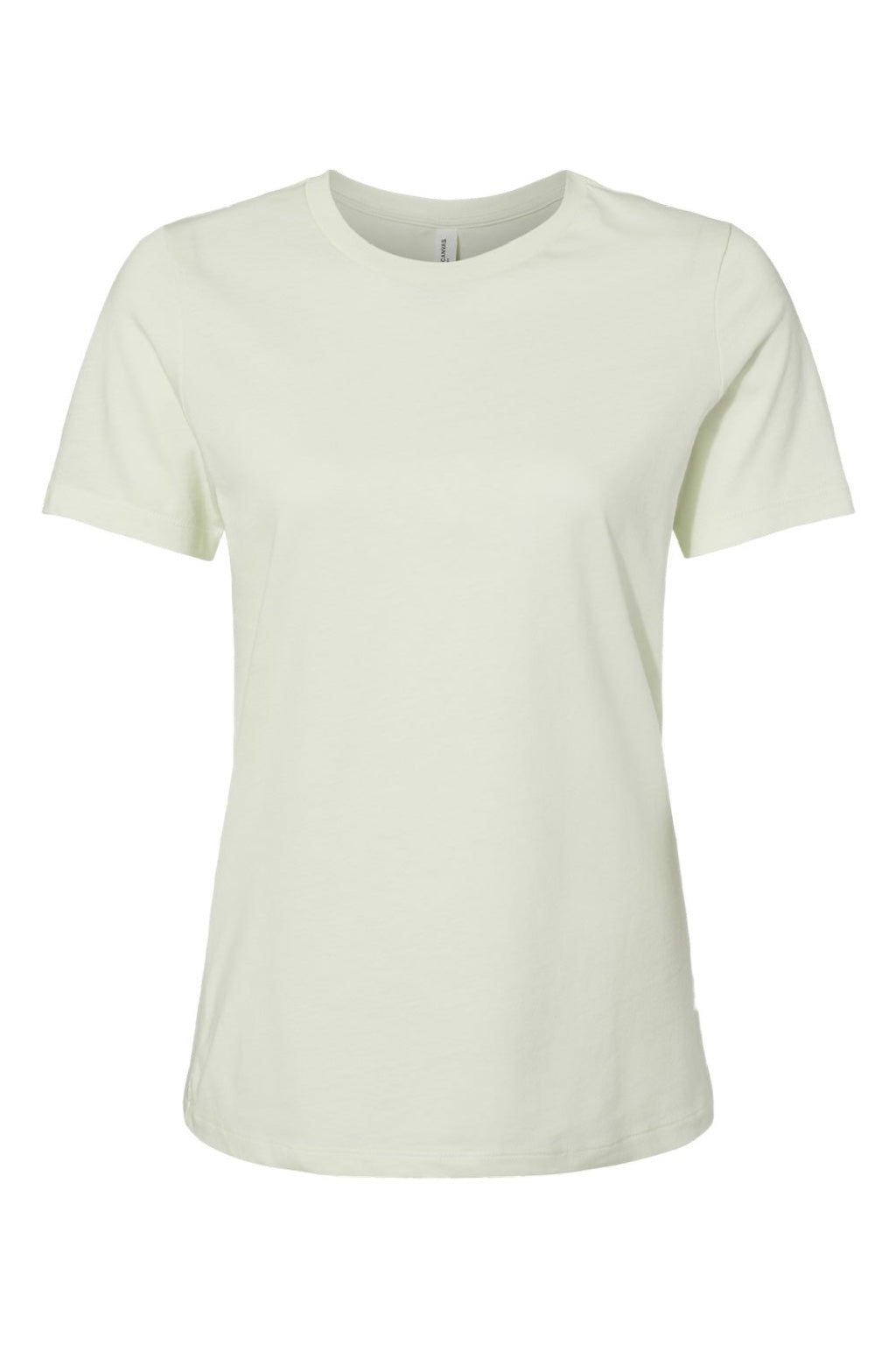 Bella + Canvas BC6400/6400 Womens Relaxed Jersey Short Sleeve Crewneck T-Shirt Citron Flat Front