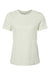 Bella + Canvas BC6400/6400 Womens Relaxed Jersey Short Sleeve Crewneck T-Shirt Citron Flat Front