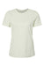 Bella + Canvas BC6400/B6400/6400 Womens Relaxed Jersey Short Sleeve Crewneck T-Shirt Citron Flat Front