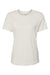 Bella + Canvas BC6400/6400 Womens Relaxed Jersey Short Sleeve Crewneck T-Shirt Vintage White Flat Front