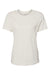 Bella + Canvas BC6400/B6400/6400 Womens Relaxed Jersey Short Sleeve Crewneck T-Shirt Vintage White Flat Front