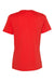 Bella + Canvas BC6400/6400 Womens Relaxed Jersey Short Sleeve Crewneck T-Shirt Poppy Red Flat Back