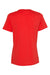 Bella + Canvas BC6400/B6400/6400 Womens Relaxed Jersey Short Sleeve Crewneck T-Shirt Poppy Red Flat Back