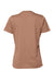 Bella + Canvas BC6400/B6400/6400 Womens Relaxed Jersey Short Sleeve Crewneck T-Shirt Chestnut Brown Flat Back
