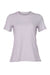 Bella + Canvas BC6400/B6400/6400 Womens Relaxed Jersey Short Sleeve Crewneck T-Shirt Lavender Dust Flat Front