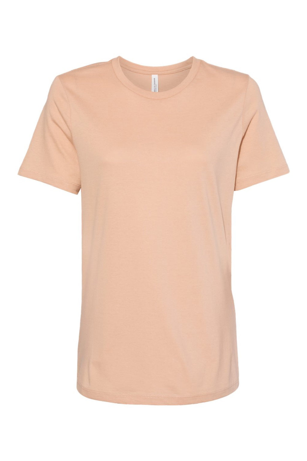 Bella + Canvas BC6400/6400 Womens Relaxed Jersey Short Sleeve Crewneck T-Shirt Sand Dune Flat Front