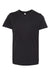 Bella + Canvas 3001Y Youth Jersey Short Sleeve Crewneck T-Shirt Vintage Black Flat Front