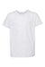Bella + Canvas 3413Y Youth Short Sleeve Crewneck T-Shirt White Fleck Flat Front