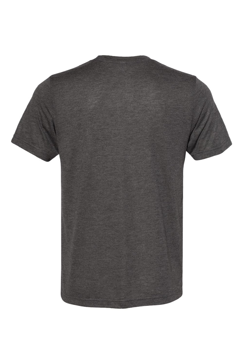 Bella + Canvas 3880 Mens Short Sleeve Crewneck T-Shirt Heather Dark Grey Flat Back