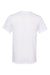 Bella + Canvas 3880C/3880 Mens Short Sleeve Crewneck T-Shirt White Flat Back