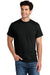 Gildan 8300 Mens DryBlend Moisture Wicking Short Sleeve Crewneck T-Shirt w/ Pocket Black Model Front