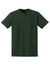 Gildan 8300 Mens DryBlend Moisture Wicking Short Sleeve Crewneck T-Shirt w/ Pocket Forest Green Flat Front