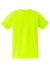 Gildan 8300 Mens DryBlend Moisture Wicking Short Sleeve Crewneck T-Shirt w/ Pocket Safety Green Flat Back