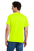 Gildan 8300 Mens DryBlend Moisture Wicking Short Sleeve Crewneck T-Shirt w/ Pocket Safety Green Model Back