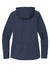 Eddie Bauer EB543 Womens Trail Water Resistant Full Zip Hooded Jacket River Navy Blue Flat Back