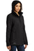 Eddie Bauer EB555 Womens WeatherEdge Plus Waterproof Full Zip Hooded Jacket Black Model 3Q