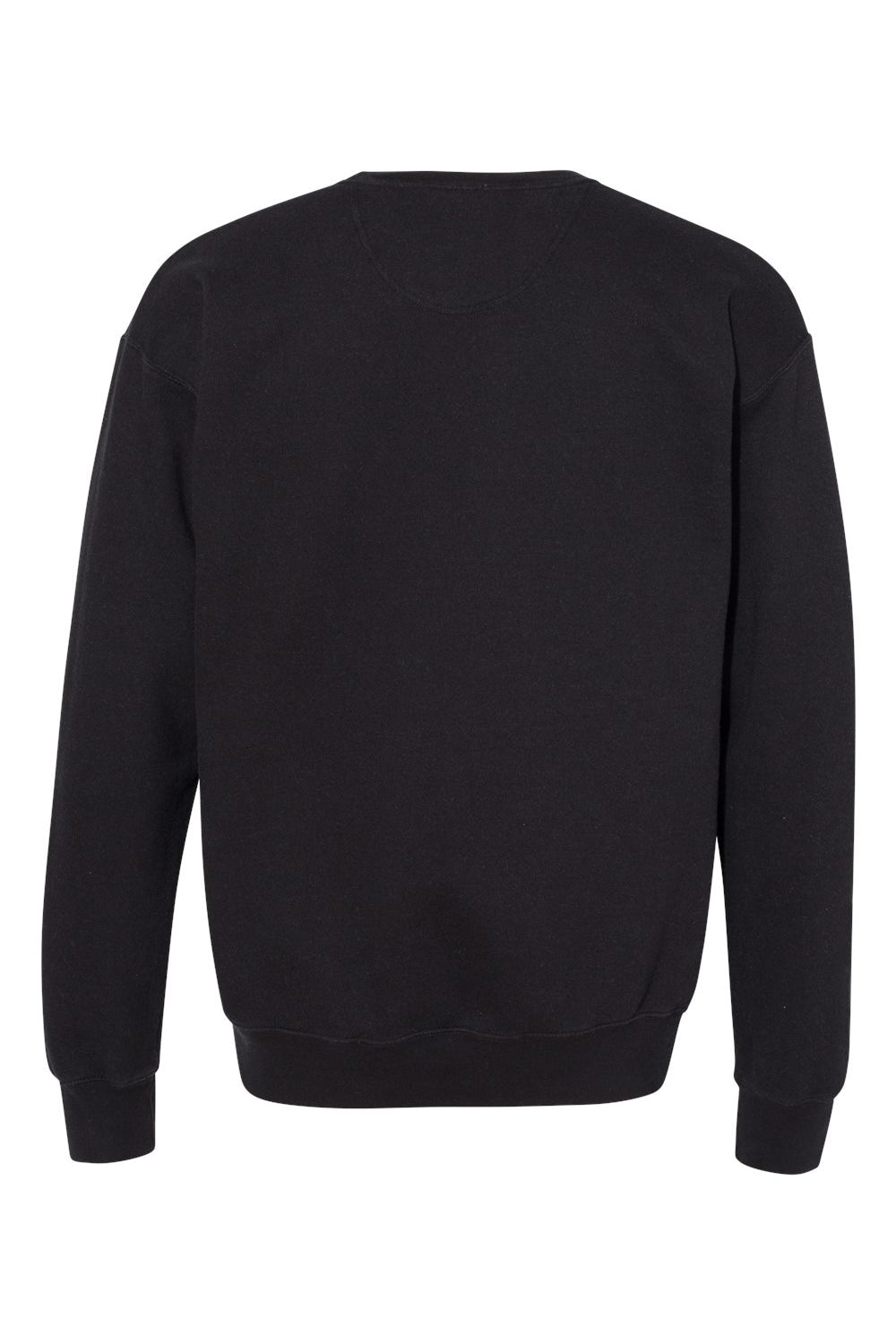 Champion CD400 Mens Garment Dyed Crewneck Sweatshirt Black Flat Back