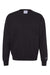 Champion CD400 Mens Garment Dyed Crewneck Sweatshirt Black Flat Front