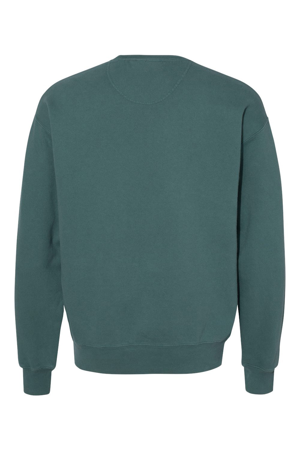 Champion CD400 Mens Garment Dyed Crewneck Sweatshirt Cactus Green Flat Back