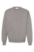 Champion CD400 Mens Garment Dyed Crewneck Sweatshirt Concrete Grey Flat Front