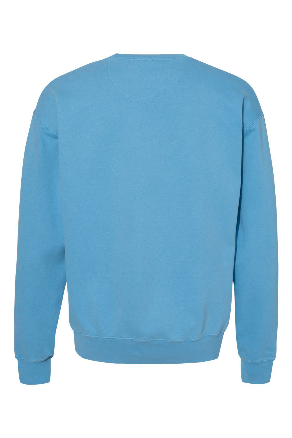Champion CD400 Mens Garment Dyed Crewneck Sweatshirt Delicate Blue Flat Back