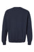 Champion CD400 Mens Garment Dyed Crewneck Sweatshirt Navy Blue Flat Back