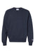 Champion CD400 Mens Garment Dyed Crewneck Sweatshirt Navy Blue Flat Front