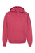 Champion CD450 Mens Garment Dyed Hooded Sweatshirt Hoodie Crimson Red Flat Front