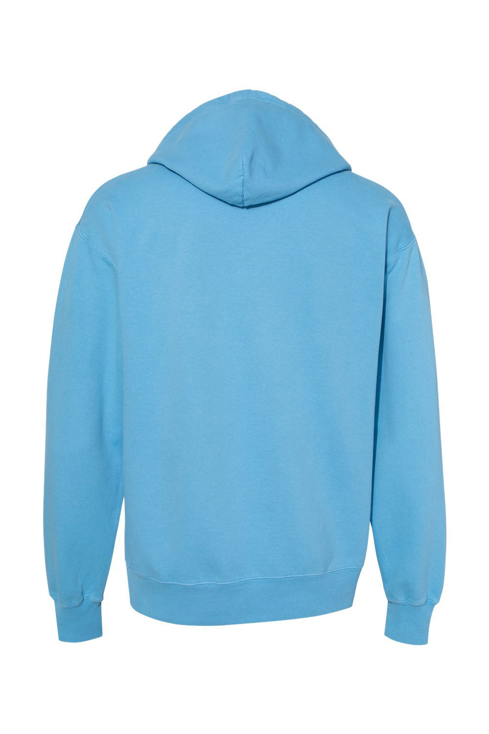 Champion CD450 Mens Garment Dyed Hooded Sweatshirt Hoodie Delicate Blue Flat Back