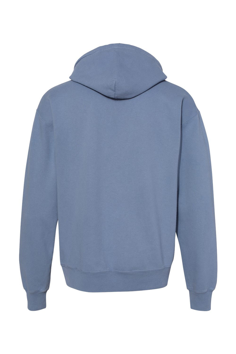 Champion CD450 Mens Garment Dyed Hooded Sweatshirt Hoodie Saltwater Blue Flat Back