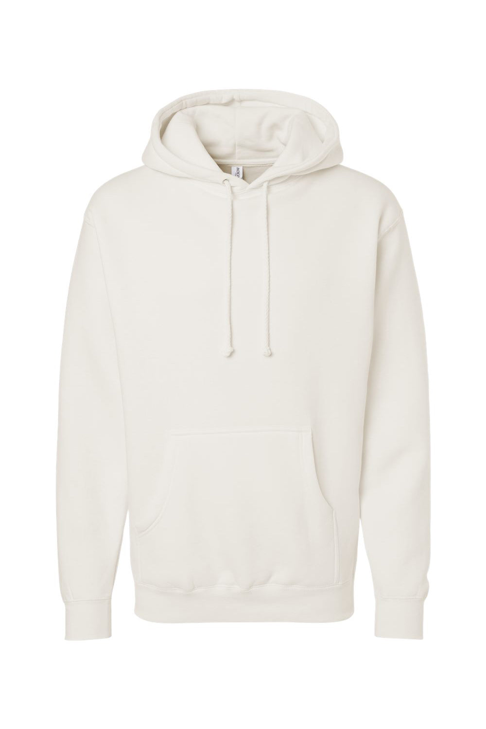 Independent Trading Company IND4000 Mens Hooded Sweatshirt Hoodie w/ Pouch Pocket Bone Flat Front
