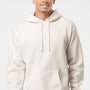 Independent Trading Company Mens Hooded Sweatshirt Hoodie w/ Pouch Pocket - Bone
