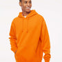 Independent Trading Co. Mens Hooded Sweatshirt Hoodie - Safety Orange - NEW