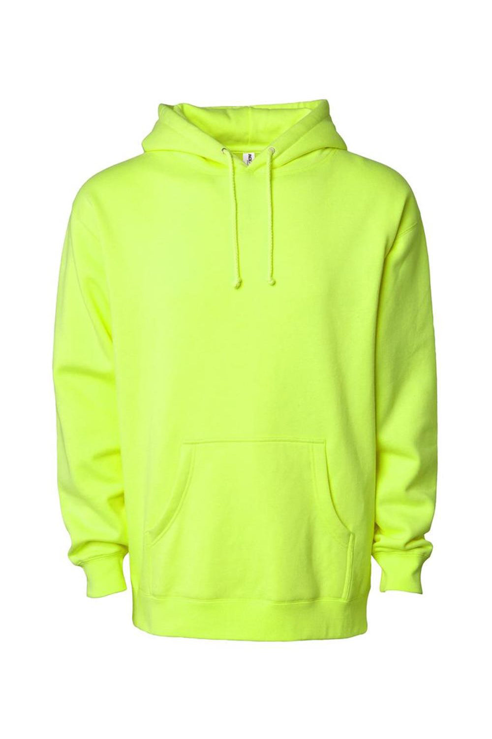 Independent Trading Co. IND4000 Mens Hooded Sweatshirt Hoodie Safety Yellow Flat Front