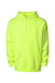 Independent Trading Company IND4000 Mens Hooded Sweatshirt Hoodie w/ Pouch Pocket Safety Yellow Flat Front