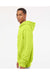 Independent Trading Co. IND4000 Mens Hooded Sweatshirt Hoodie Safety Yellow Model Side